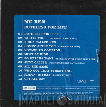 MC Ren  - Ruthless For Life