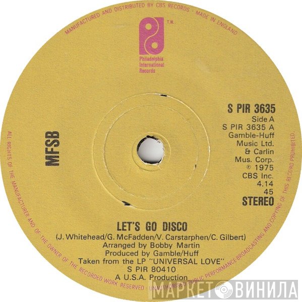 MFSB - Let's Go Disco