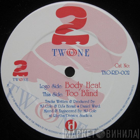 MJ Cole, 2 As 1 - Body Heat / Too Blind