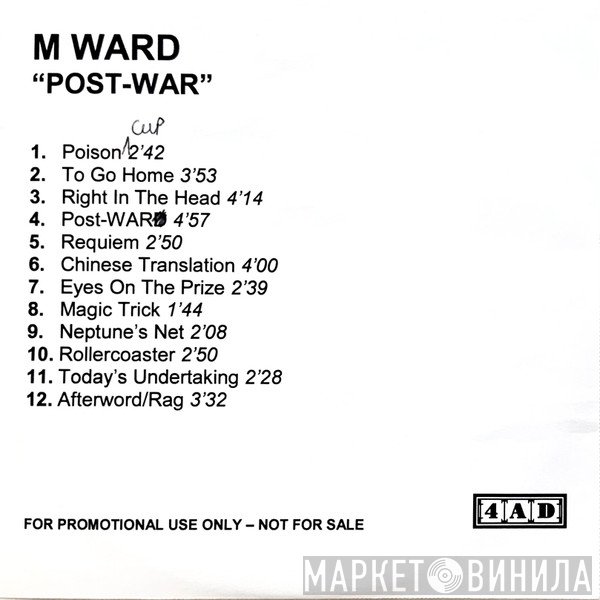M. Ward  - Post-War