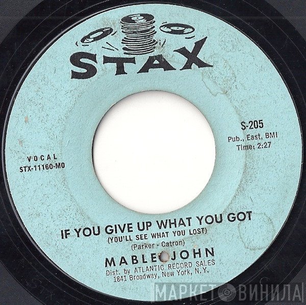 Mable John - You're Taking Up Another Man's Place