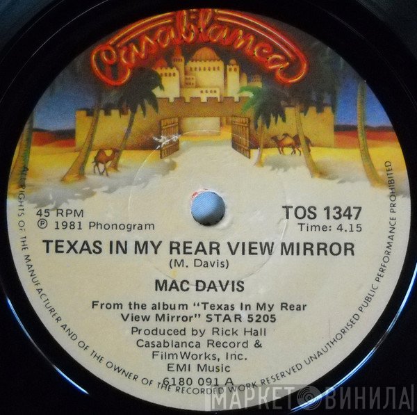 Mac Davis  - Texas In My Rear View Mirror / Rodeo Clown