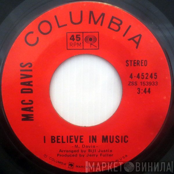 Mac Davis  - I Believe In Music