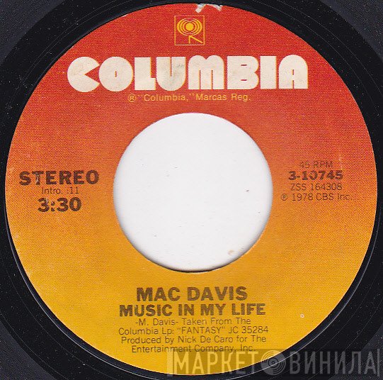 Mac Davis  - Music In My Life