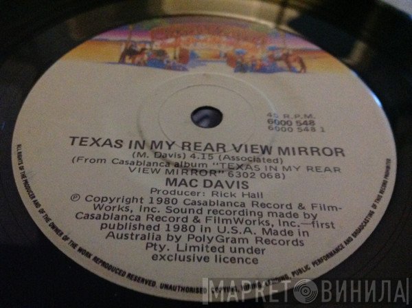 Mac Davis  - Texas In My Rear View Mirror