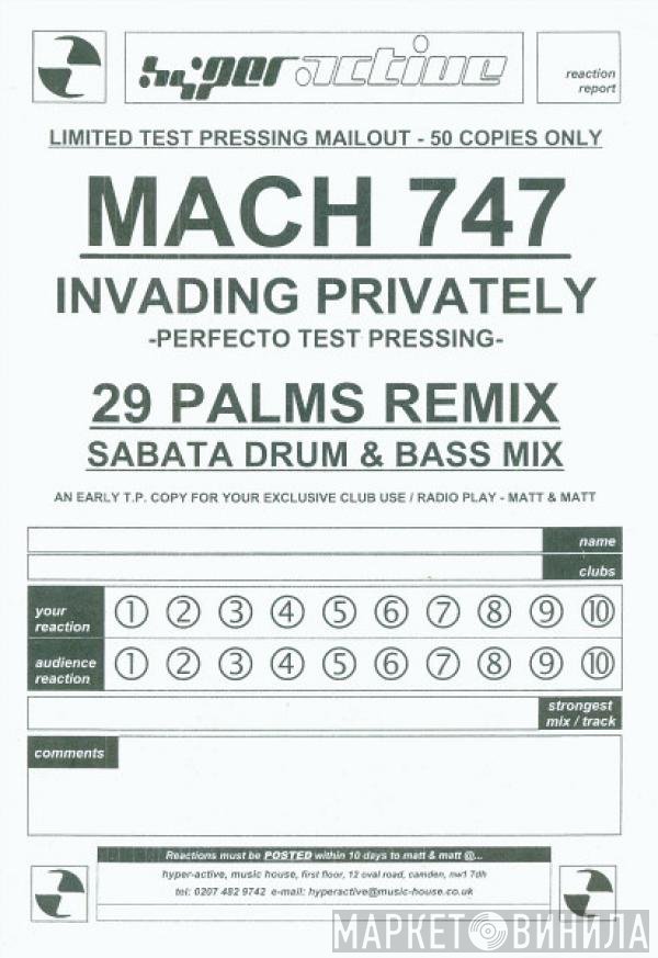 Mach 747  - Invading Privately