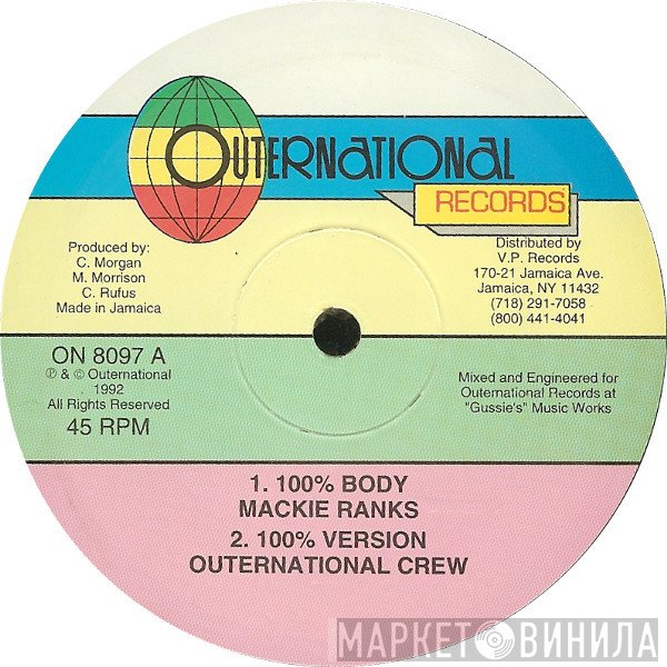 Mackie Ranks / Captain Barkey & Wickerman  - 100% Body / Complexion