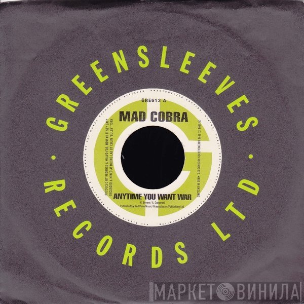 Mad Cobra, Natural Black - Anytime You Want War / Bad Man Strength