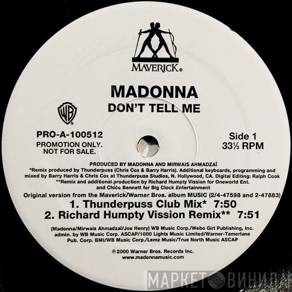 Madonna - Don't Tell Me