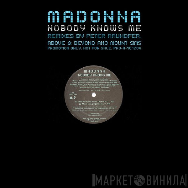 Madonna  - Nobody Knows Me