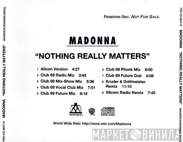 Madonna  - Nothing Really Matters