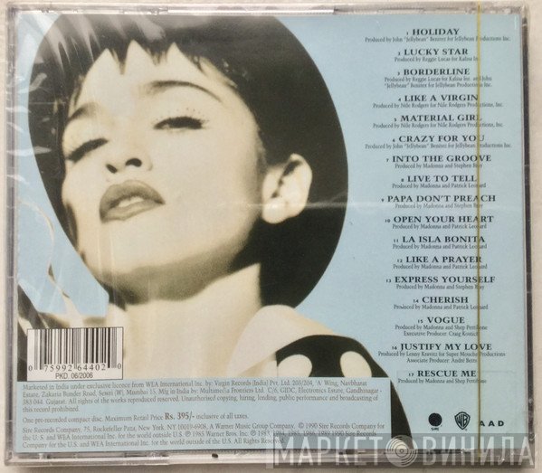 Madonna  - The Immaculate Collection
