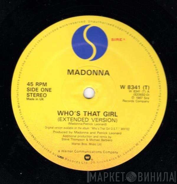 Madonna - Who's That Girl (Extended Version)