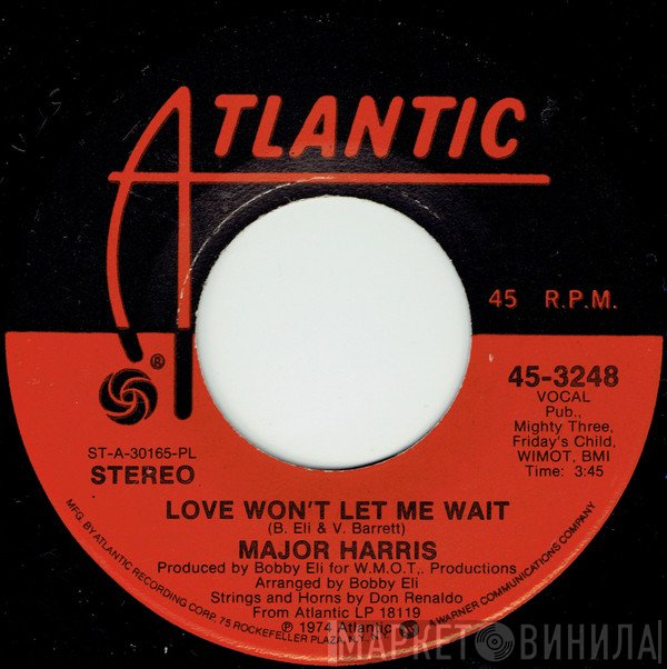 Major Harris - Love Won't Let Me Wait