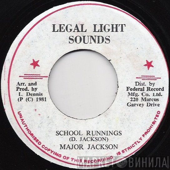 Major Jackson - School Runnings