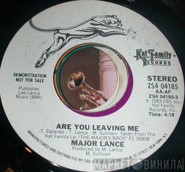Major Lance - Are You Leaving Me