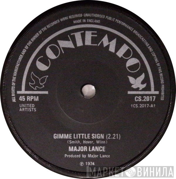 Major Lance - Gimme Little Sign