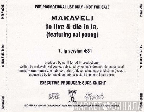 Makaveli Featuring Val Young  - To Live & Die In LA.