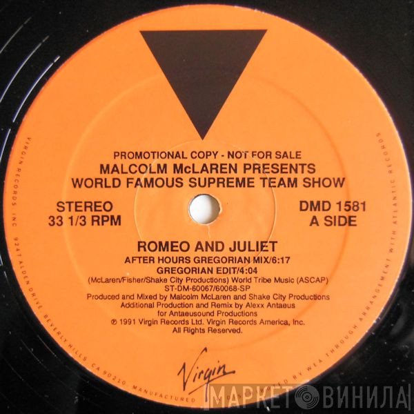 Malcolm McLaren Presents World's Famous Supreme Team  - Romeo And Juliet
