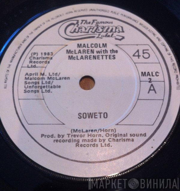 Malcolm McLaren With The McLarenettes  - Soweto