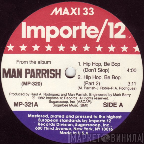 Man Parrish  - Hip Hop, Be Bop (Don't Stop)