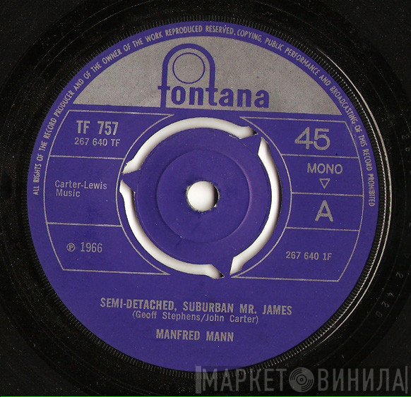 Manfred Mann - Semi-Detached, Suburban Mr. James