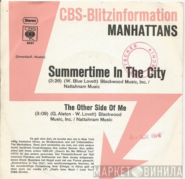 Manhattans  - Summertime In The City