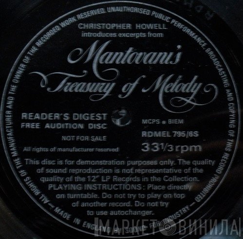Mantovani, Christopher Howell - Christopher Howell Introduces Excerpts From Mantovani's Treasury Of Melody