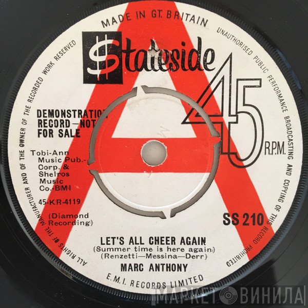 Marc Anthony  - Let's All Cheer Again / Why Do I Love You