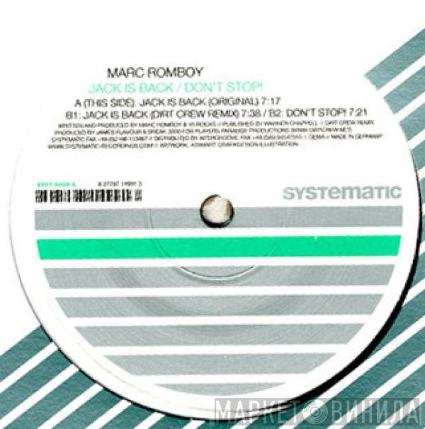 Marc Romboy  - Jack Is Back