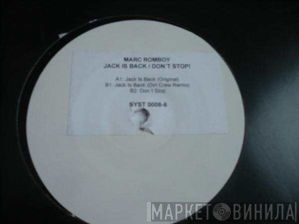 Marc Romboy  - Jack Is Back