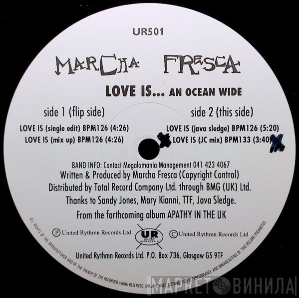 Marcha Fresca - Love Is... An Ocean Wide