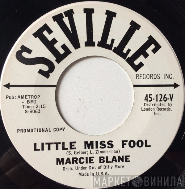 Marcie Blane  - Little Miss Fool / Ragtime Sound