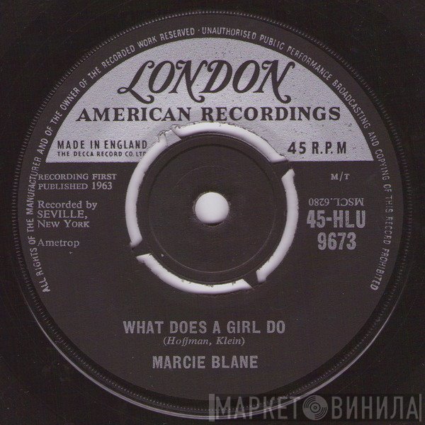 Marcie Blane - What Does A Girl Do