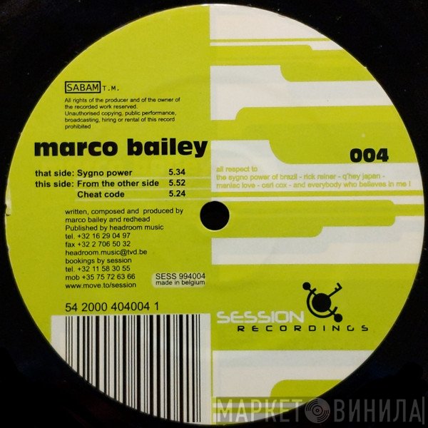 Marco Bailey - Sygno Power