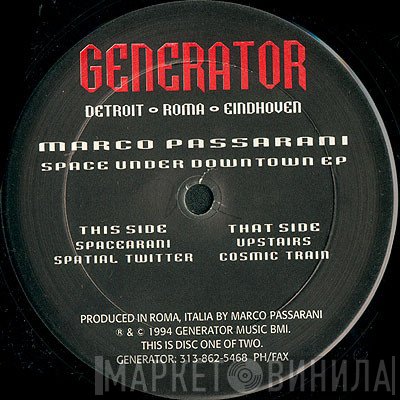 Marco Passarani - Space Under Downtown EP