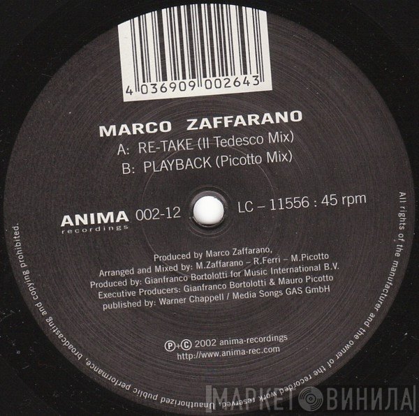 Marco Zaffarano  - Re-Take