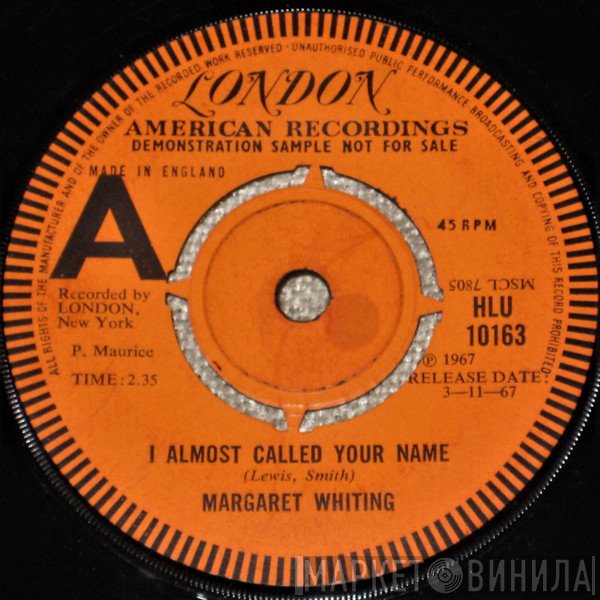 Margaret Whiting - I Almost Called Your Name