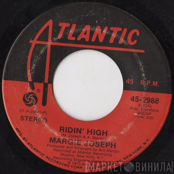 Margie Joseph - Ridin' High / Come Lay Some Lovin' On Me