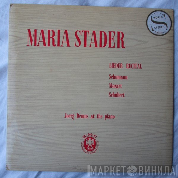 Maria Stader, Jörg Demus - Lieder Recital: Schumann, Mozart, Schubert