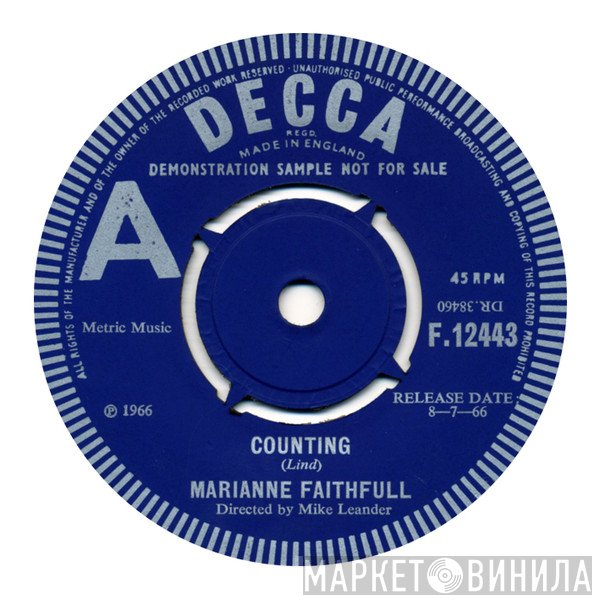 Marianne Faithfull - Counting / I'd Like To Dial Your Number
