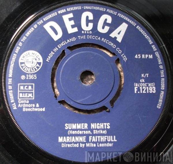Marianne Faithfull - Summer Nights