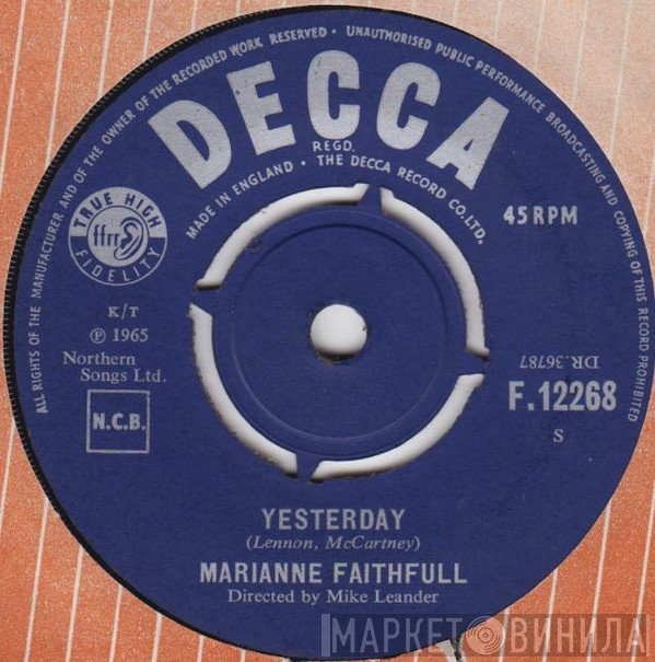 Marianne Faithfull  - Yesterday