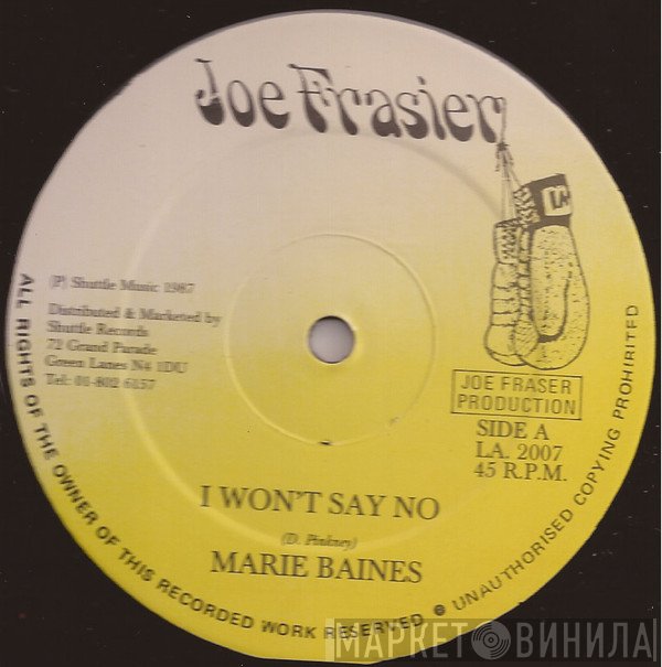 Marie Baines - I Won't Say No