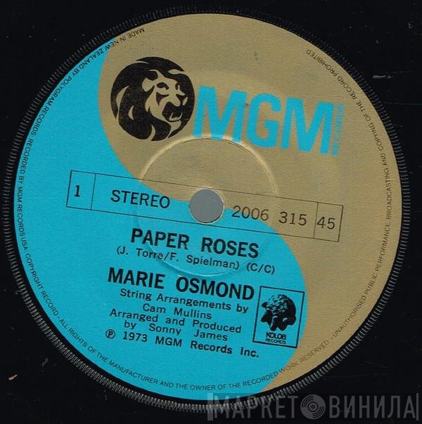 Marie Osmond  - Paper Roses