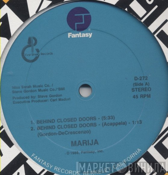 Marija - Behind Closed Doors