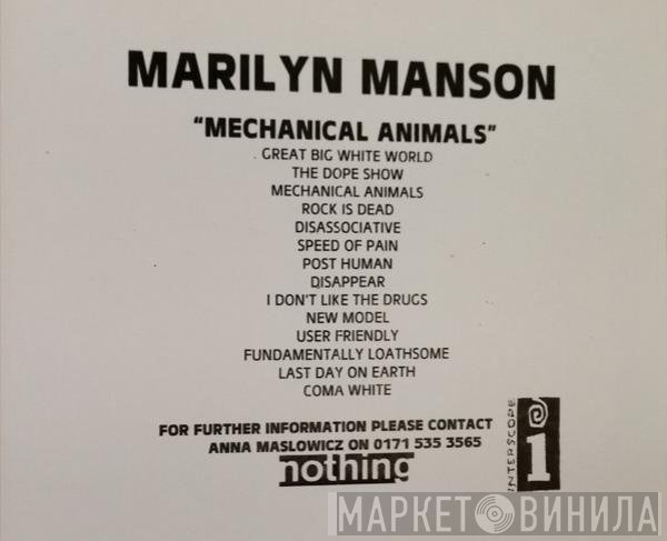 Marilyn Manson  - Mechanical Animals