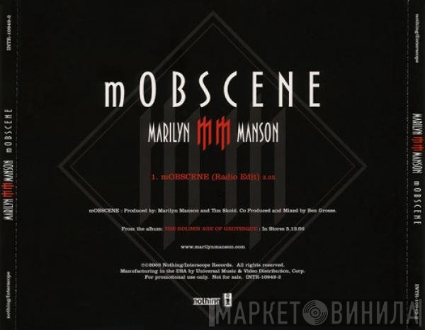 Marilyn Manson  - mOBSCENE