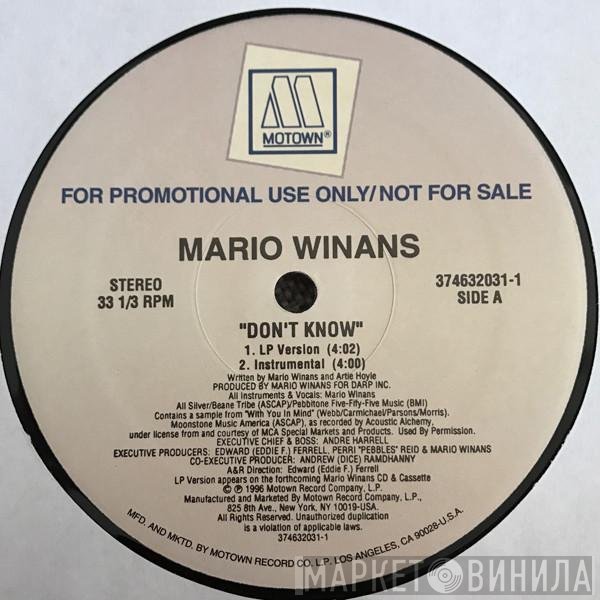 Mario Winans  - Don't Know