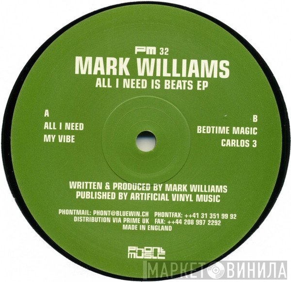 Mark Williams - All I Need Is Beats EP